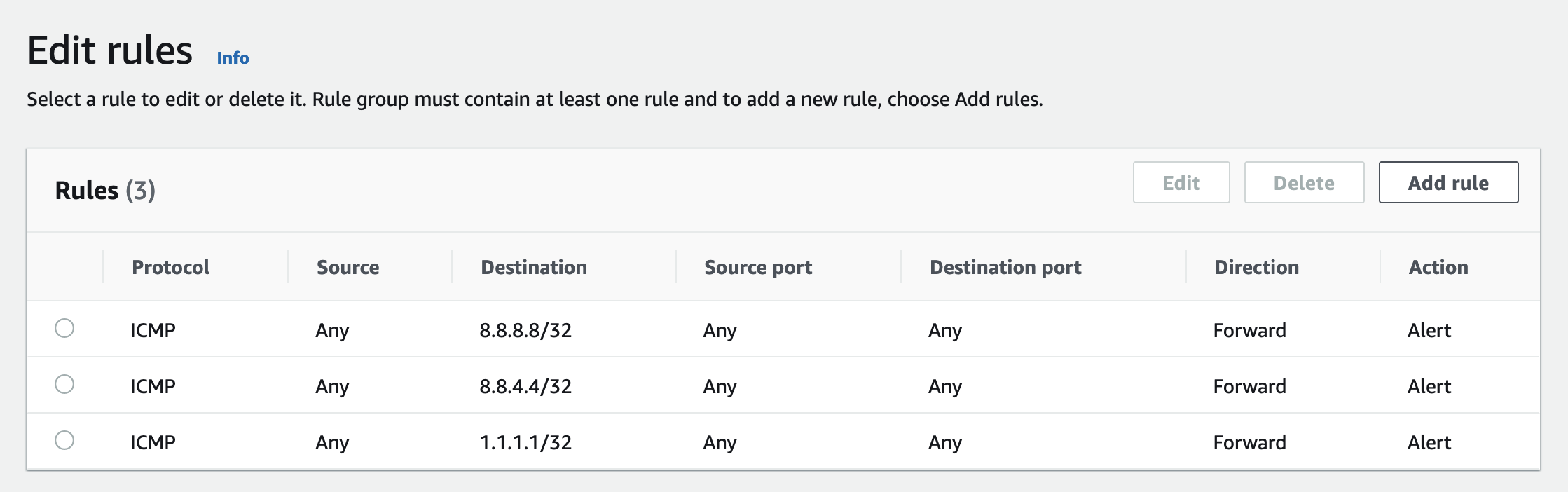 5-Tuple Rules in the Console